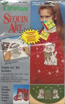 Sequin Art ~ Tree/Kitten - Distlefink Designs 33241 - 2 Designs • $3.99