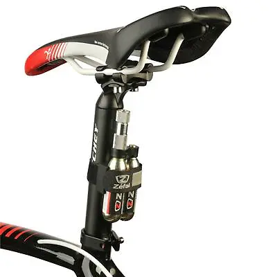 Zefal CO2 Holder Bracket Seat Post For Bicycle Bike Frame Carry 2 Cartridges • £6.69