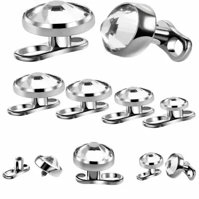 £45.71 • Buy 10 Pieces Micro Dermal Anchor Titanium Piercings Dermal Anchor Base And Tops New