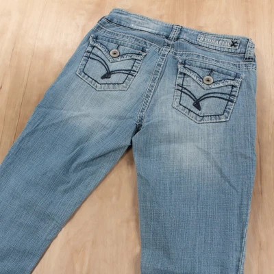 $15.60 • Buy Vtg Y2k HYDRAULIC Lola Low Rise Flare Leg Stretch Denim Jeans Sz 11 / 12 Juniors