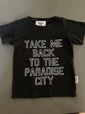 Toddler Guns & Roses Paradise City Black T-Shirt - 2 Years - Boys Girls Unisex • £2.50