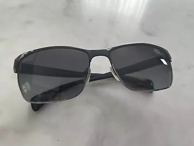 PRADA SPR51O FAD-5W1 Matte Black/ GRAY Gradient POLARIZED AUTHENTIC ITALY • $59.95