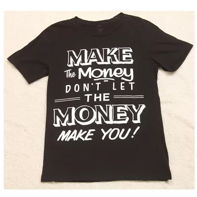 Small Winner's Circle Short Sleeve Cotton Black Macklemore Money T-Shirt EE29 • $11.99