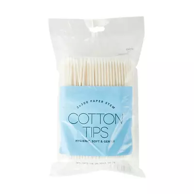 2 X 300 Disposable Paper Handle Cotton Swab Ear Buds Q-Tip Makeup Cosmetic Item. • $3.35