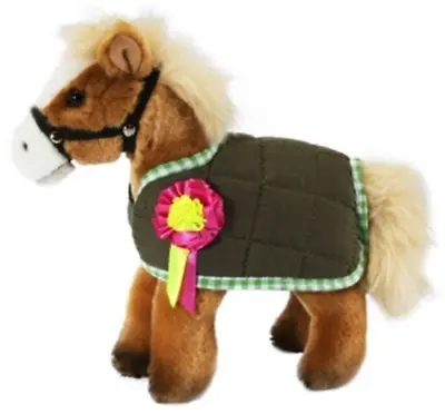 Living Nature Horse With Jacket - An351 Cute Cuddly Plush Fluffy Teddy Soft • £15.75