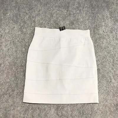 Phanuel Skirt Womens Size M Gray Bodycon Pull On Bandage Pencil Stretch USA • $11.99
