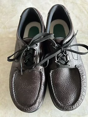 Men’s SAS Tripad Comfort 9.5 Soft Step Brown Leather Lace Up Shoes • $41.50