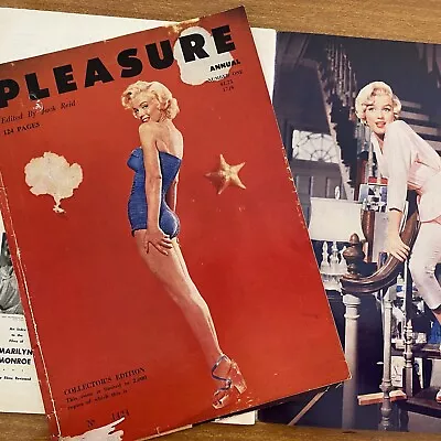 PLEASURE Magazine Number One Vintage 1960s MARILYN MONROE No 1424 / 2000 • $50