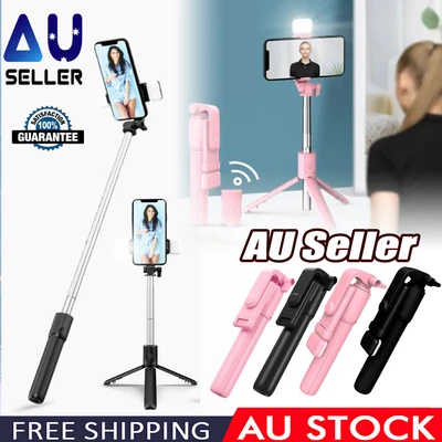 $14.27 • Buy Extendable Selfie Stick Tripod Stand Bluetooth Wireless For Android Phone Holder