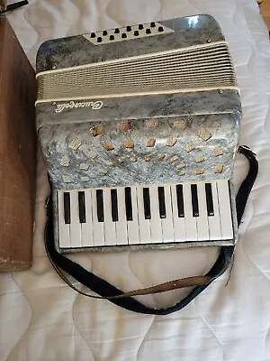 Vintage Crucianelli 12 Button Accordion Case Made In Italy SUPER DELUXE Works • $179