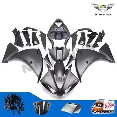 SM Injection Molding Matte Grey Fairing Kit Fit For Yamaha YZF R1 2009-2011 K042 • $409.99