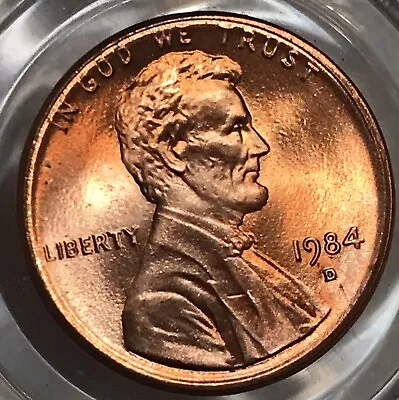 Lincoln Memorial Cent Penny RD In Color. 1984-D Pristine.  See Video. Error Coin • $85