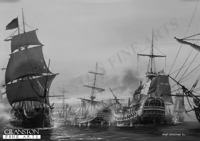 Horatio Nelson Naval Art Print The Battle Of The Nile HMS Orion HMS Vanguard  • £12