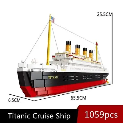£65.37 • Buy Building Blocks MOC 92026 RMS Cruise Steam Ship Boat DIY Bricks Model Kids Toys