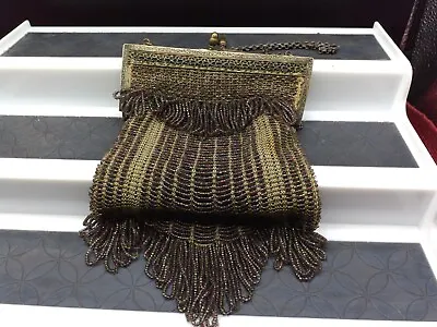 Antique Flapper Mesh Purse • $47.50