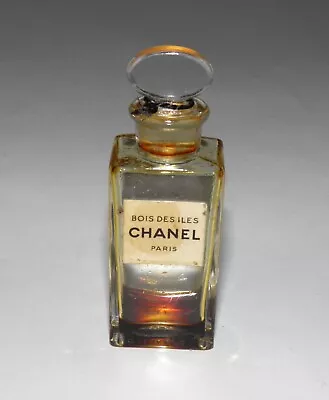 Vintage Chanel Bois Des Iles Miniature Bottle 1/4 Oz Scant Amount Remains. • $29.99