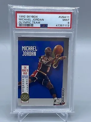 1992 Skybox Michael Jordan #11 - Olympic Team - PSA 9 Mint. • $97.99