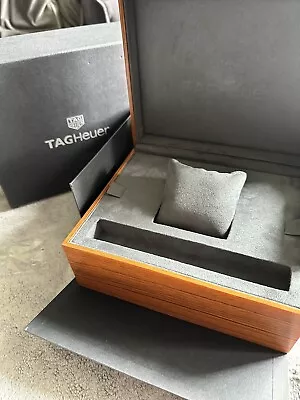 Genuine Original Tag Heuer Autavia Special Edition Wooden Watch Box Case • £79