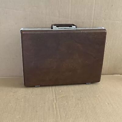 Vintage Samsonite Classic 100 Brown Hard Shell Brief Case With Combo Lock • $58.50