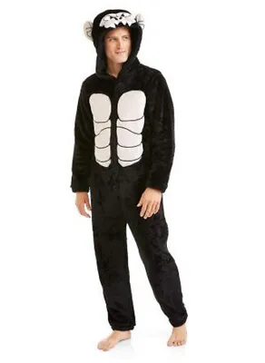Briefly Stated Gorilla Costume One Piece Black Padded Union Suit! (Adult Large) • $29.99