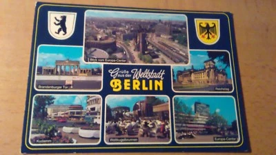 £0.87 • Buy Beautiful Older Multi-picture Postcard Berlin West Reichstag Kurfürstendamm Run. 1988 B893