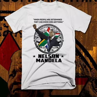 Nelson Mandela T-Shirt South African Civil Rights Anti-apartheid Black Activist • $19.50