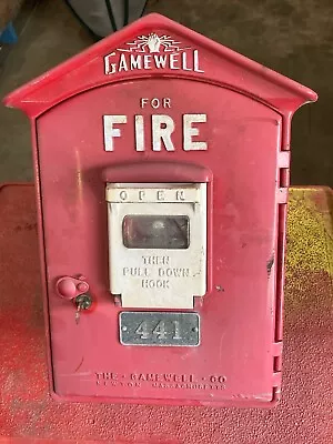 Vintage Gamewell Fire Call Box Alarm Gamewell Wall Mount #441 • $275