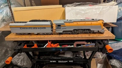 $1250 • Buy Custom Built O Scale 2 Rail Brass Chesapeake & Ohio Class L-1 Hudson 4-6-4 Loco