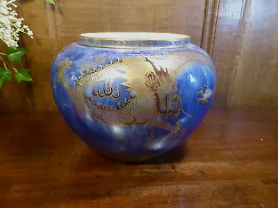 RARE WEDGWOOD Fairyland LUSTRE  CELESTIAL DRAGONS FLAMING PEARL  Lge MALFREY POT • £995