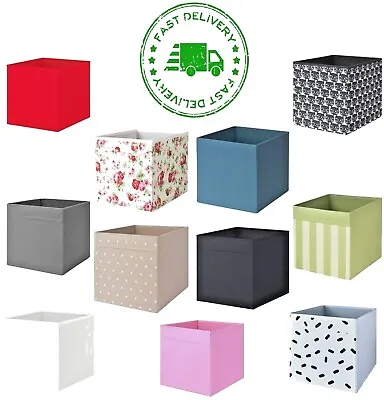 IKEA DRONA Storage Box Canvas Shelf Folding Organiser Kallax Toy