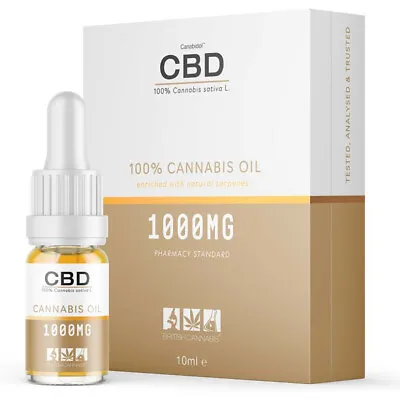 £19.99 • Buy CBD By BRITISH CANNABIS™ - 100% Cannabis - CBD Oil Drops - 10ml - THC FREE