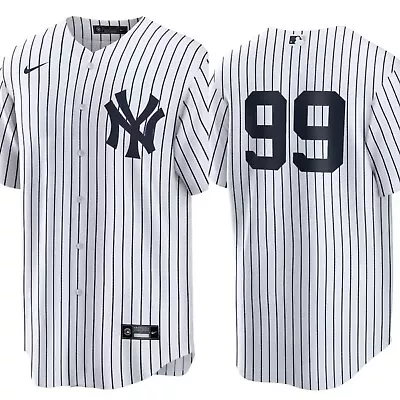 New York Yankees Aaron Judge #99 Jersey Pinstripes - Mens Large - NWT • $49.98