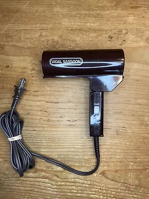 Vidal Sassoon VS222 Professional Compact Folding Travel Hair Dryer VTG TESTED • $17.99