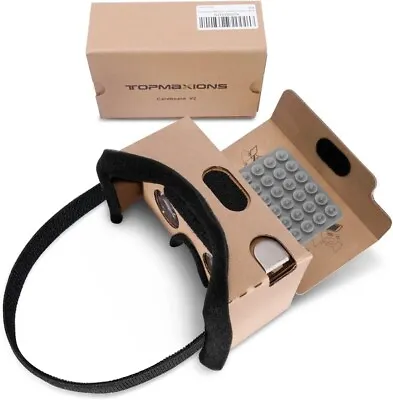 £16.37 • Buy Topmaxions DIY Google Cardboard 3D Virtual Reality VR Headset 3D Movies Games