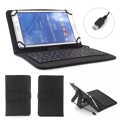 For Blackview Tab 5 6 8  Tablet Keyboard PU Leather Shockproof Stand Case Cover • £11.99