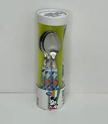 NEW In BOX DISNEY Summer Fun Mickey Mouse Flatware Spoon Fork Knife SET 12 PC • $35.97