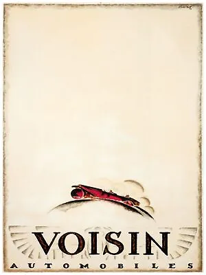 2518.Voisin Automobile Poster.Red Car.Home Decor Interior Room Design Wall Art • $46