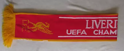 Liverpool FC UEFA Champions League 'Champions Of Europe'  Winners Scarf England • $25