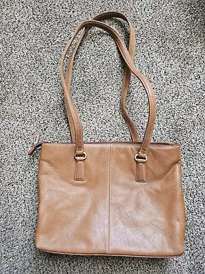 Fossil Brown Genuine Leather Shoulder Bag • $20