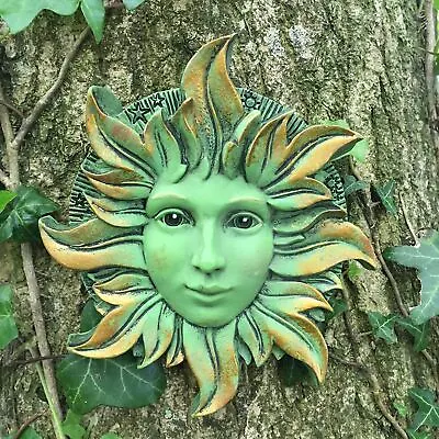 Green Man Wall Plaque Lady Solstice Boxed Pagan Wiccan • £17.95