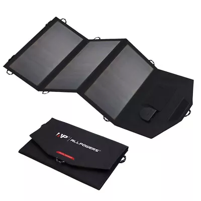 ALLPOWERS Foldable Solar Panel Charger 5V18V Portable Mobile Phone Charger Camp • £129.99