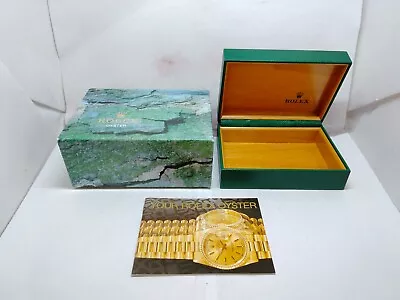 VINTAGE GENUINE ROLEX Green Watch Box Case 68.00.55 No Inner Wood 231012004yS • $149.68