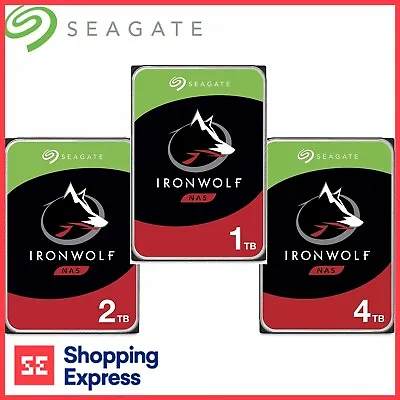 Seagate NAS HDD 4TB 6TB 8TB 10TB 12TB IronWolf Internal Hard Disk Drive • $215