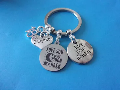 18th Birthday Daughter Keyring Keepsake Gift For Daughter's 18th Birthday • £6.49