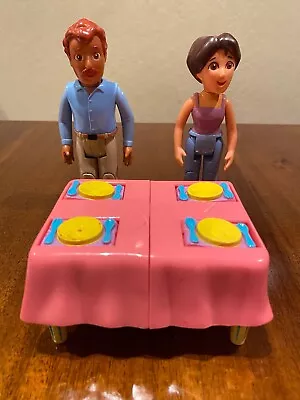 Dora The Explorer Parents Figures And Convertible Kitchen Table • $10