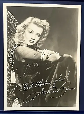 Vintage Film Actress Dolores Moran Original Signed Autographed Photo 5”X7” • $49.95