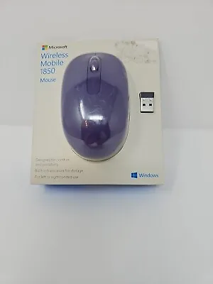 Microsoft Wireless Mobile Mouse 1850 Purple Wireless USB NEW Sealed • $15