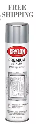 Krylon Premium Metallic Spray Paint Resembles Actual Plating Sterling Silver • $14.69