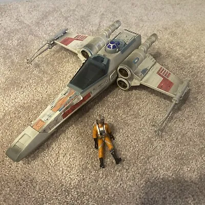 $49.99 • Buy Tonka Star Wars Battle Damaged X-Wing Fighter 1995 Complete With Figure