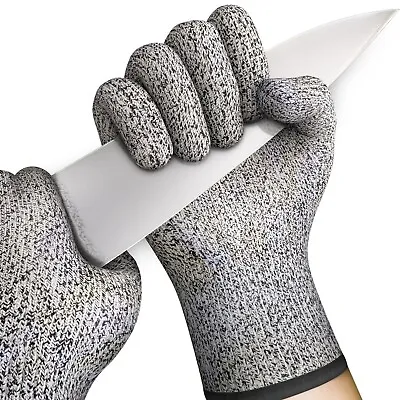 Cut Resistant Gloves Level 5 Work Safety Protection Stab Resistant Grip Builders • £6.45